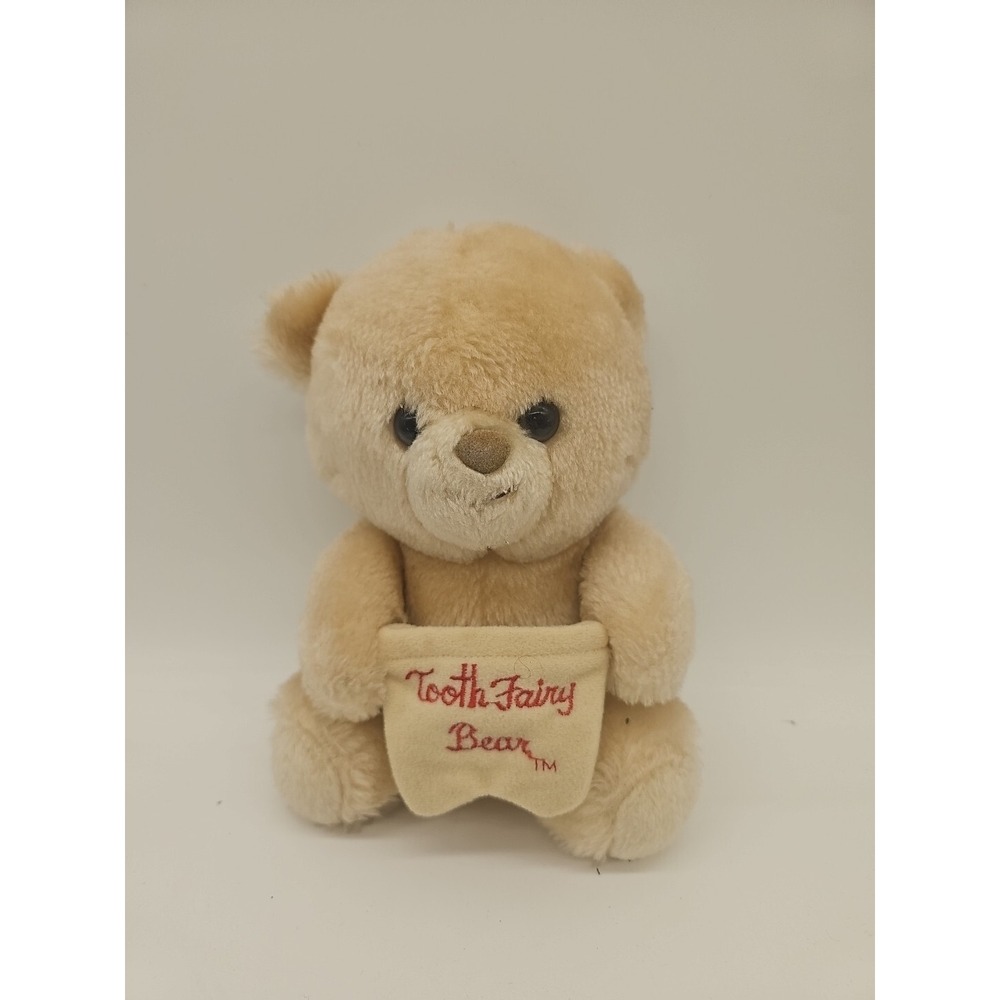 VINTAGE 1985 ANIMAL FAIR 9" TOOTH FAIRY BEAR W.MONEY POCKET STUFFED ANIMAL PLUSH